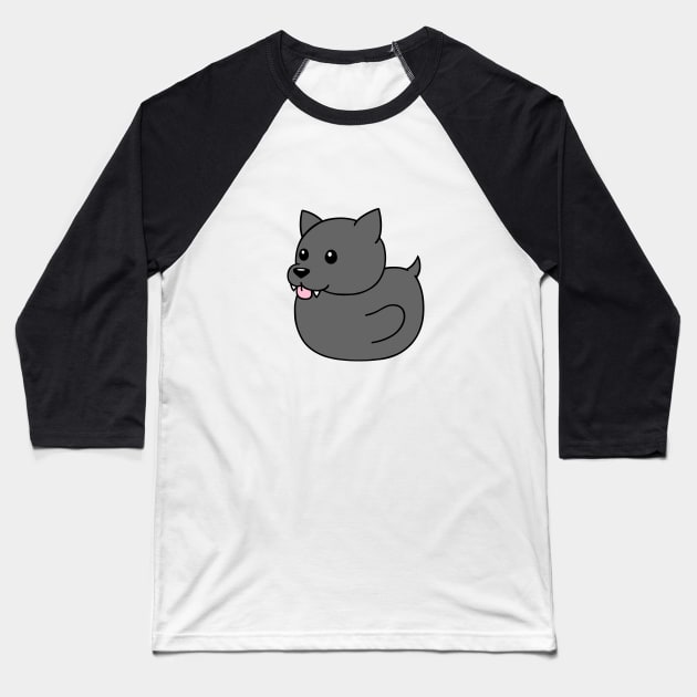 wolf ducky Baseball T-Shirt by wolfpupy